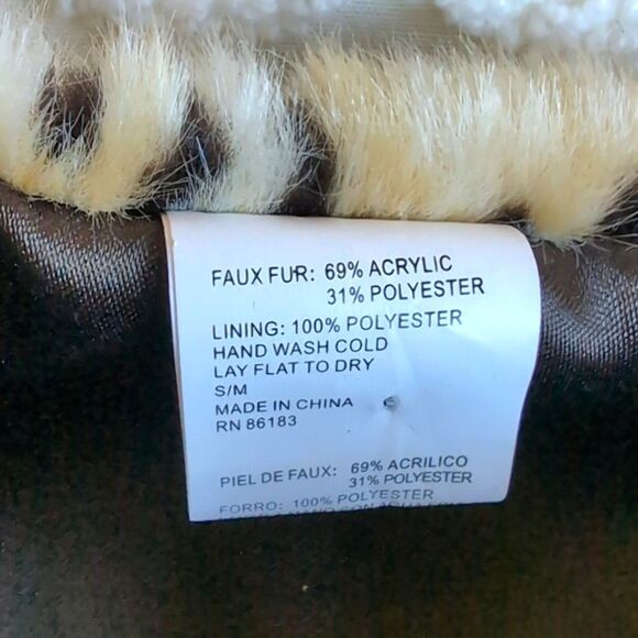 Girls Faux Fur Cheetah  🐆 Vest NWOT - Picture 3 of 9